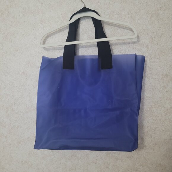 VW Blue Tote Bag Volkswagen Heavy Reusable Plastic Tote - Picture 5 of 15
